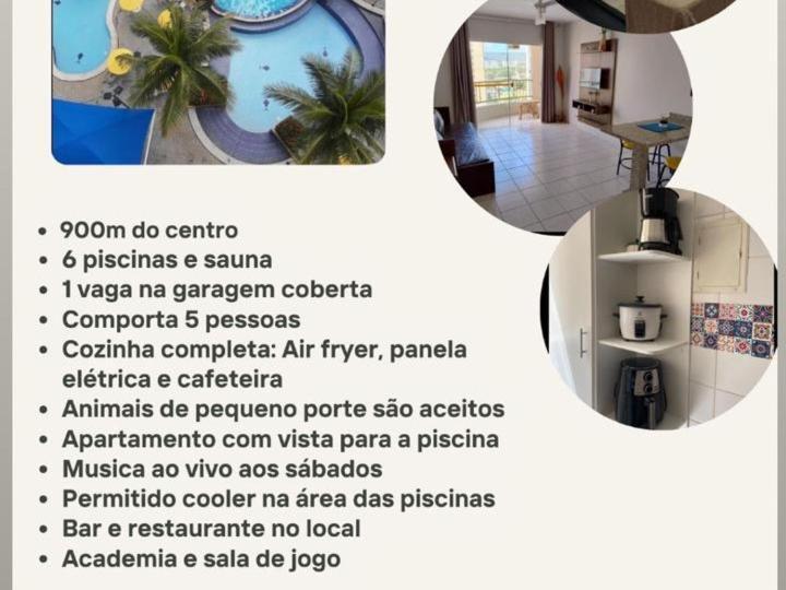 Jardins Das Thermas - Caldas Novas Vista Para Piscina Eksteriør bilde